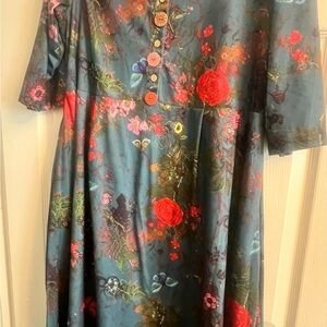 Floral Button-Down Dress